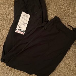 NWT Black Cargo Pants size 3